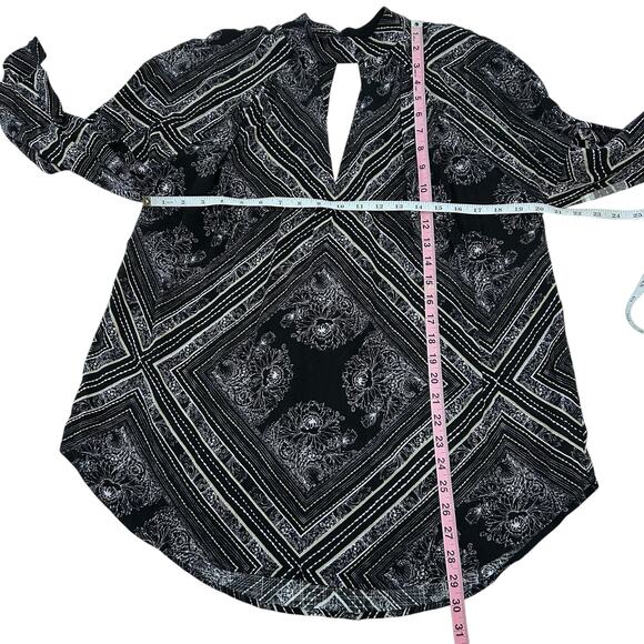 Free People Walking on a Dream High Neck Cutout Long Sleeve Tunic Top S - Picture 13 of 15